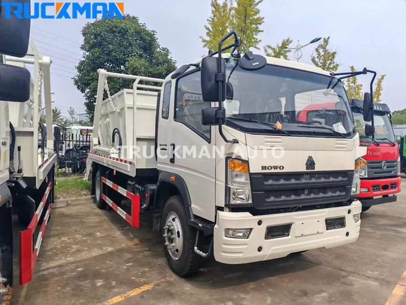 SINOTRUK HOWO 4X2 5CBM Swept Body Refuse Collector Truck