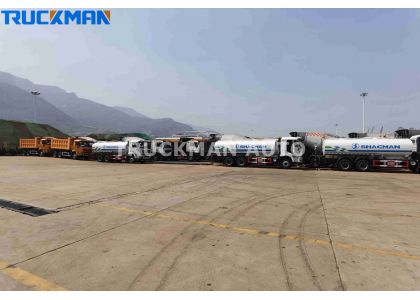 6X4 SHACMAN Sprinkler Truck and SHACMAN Dumper Truck to Algeria