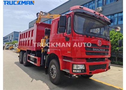 6X4 SHACMAN F3000 1000kg Multifunction Truck Crane To Papua New Guinea