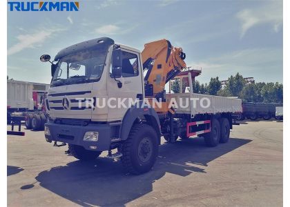 10 Wheels BEIBEN 8 Tons Truck Crane To DRC