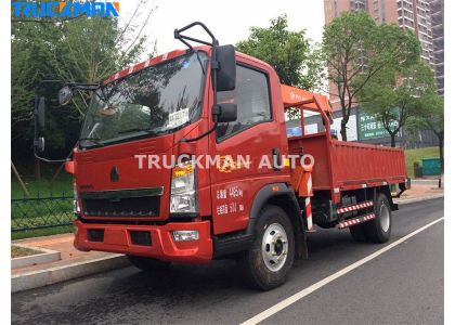 10 Tons SIONTRUK Light Truck With Crane To Ethiopia