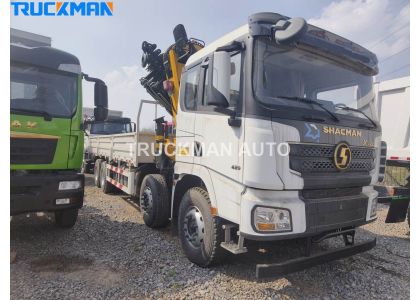 SHACMAN X3000 420HP 28 Tons 8x4 Truck Mounted Crane With XCMG GSQZ560.8 For Colombia