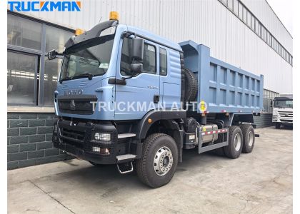 SINOTRUCK HOWO TX 371HP 6X4 Dumper Truck With 2 Warning Lights For South Sudan