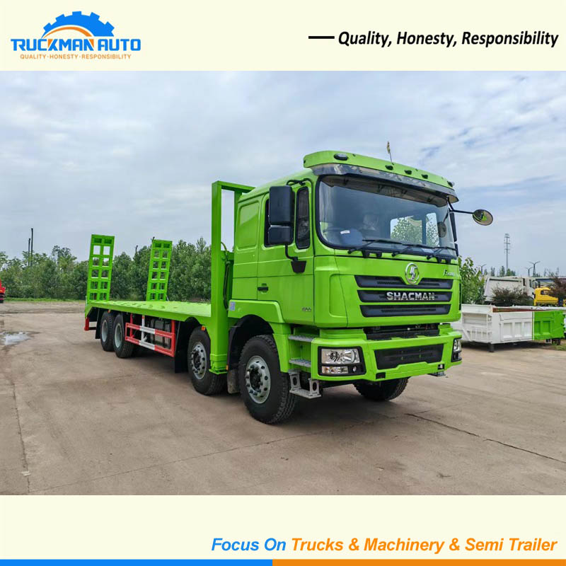 Brand New SHACMAN F3000 12 Wheels 400HP Flatbed Cargo Truck For Construction