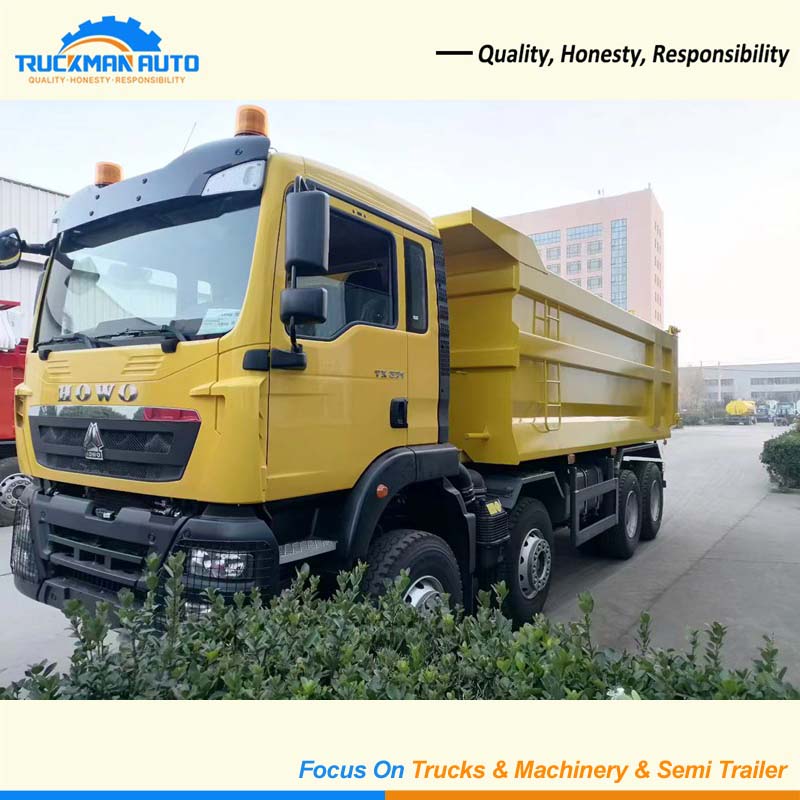 High Capacity SINOTRUK HOWO TX 371Hp 12 Wheeler Dump Truck For Tanzania