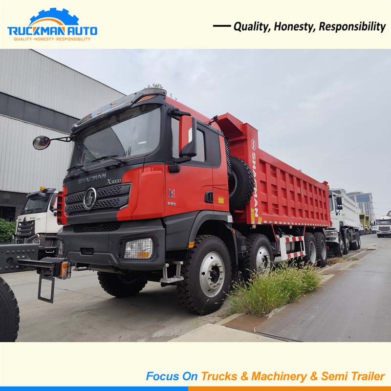 SHACMAN X3000 8X4 WEICHAI 480HP Dump Truck For Building Materials Transportation