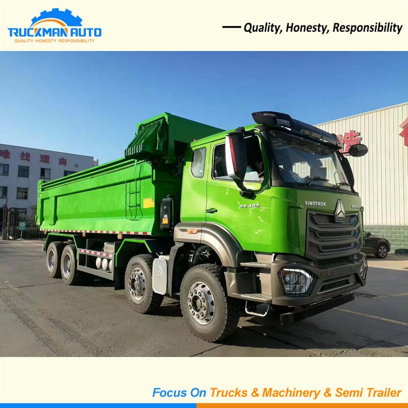 Heavy Duty SINOTRUK HOWO NX 8X4 400HP Tipper Truck For Tanzania