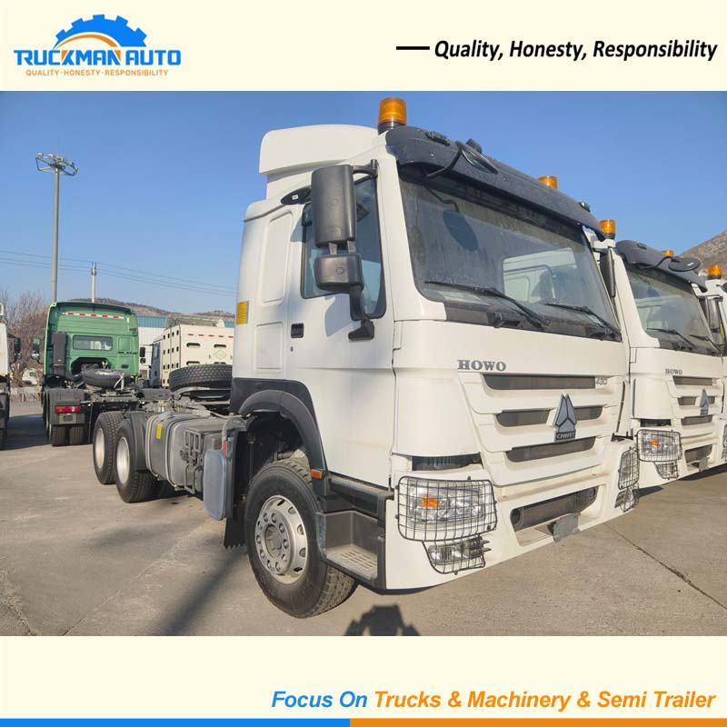 High Horsepower SINOTRUK HOWO 6X4 430HP Tractor Truck For Guinea