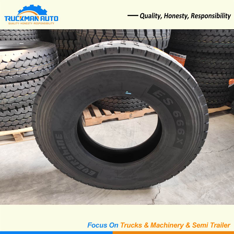 Original EVERSHINE ES666X 12R22.5 18PR Tubeless Tyre For Heavy Duty Truck