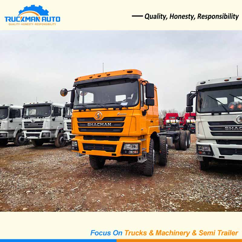 Off Road SHACMAN F3000 430HP 8X4 Cargo Truck Chassis For DRC