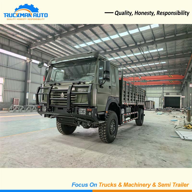 SINOTRUK HOWO 4X4 300HP Cargo Truck With Front Bumper For Congo 