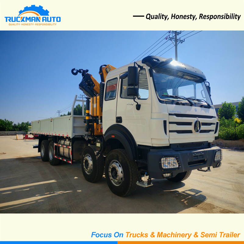 BEIBEN 8x4 380HP 50 Tons Truck Mounted Crane For DRC