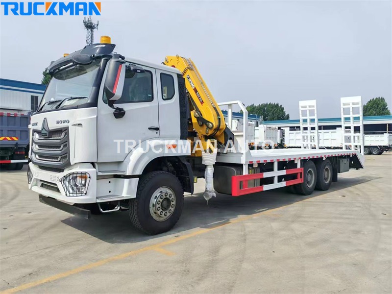HOWO 6x4 truck mounted crane