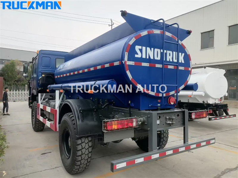 HOWO 12000L fuel tank truck factory