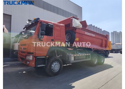 6X6 SINOTRUK HOWO All Wheel Drive Tipper Truck To Guyana