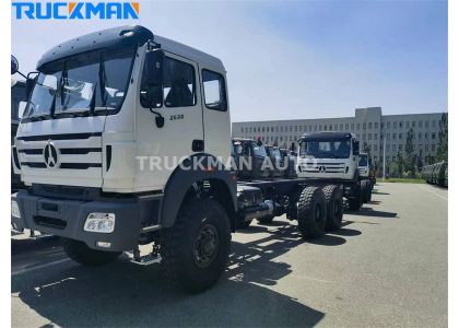 6x6 BEIBEN 380HP Cargo Chassis For Algeria