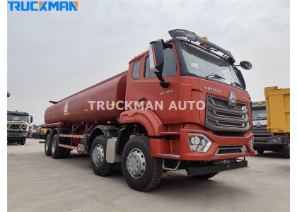 25000 Liters SINOTRUK HOWO NX 380HP Fuel Tanker Truck To Mozambique