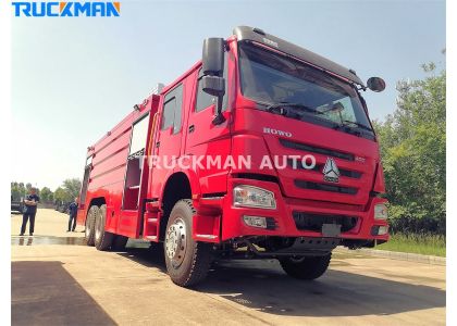 10 Wheel SINOTRUCK 15000 Liters Fire Truck To Namibia