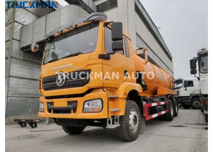 10 Wheels SHACMAN H3000 18 CBM Vacuum Sewage Truck To Ghana