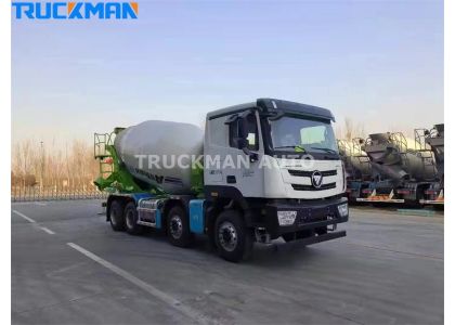 12 Cubic Meters FOTON 8x4 Concrete Mixer Truck For Peru