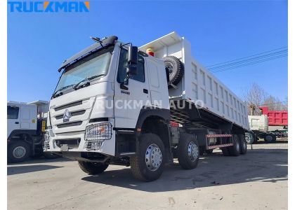 400HP SINOTRUK HOWO 8X4 RHD Dumper Truck To Tanzania
