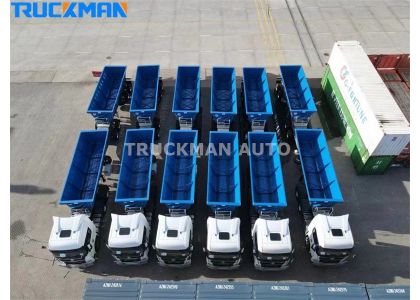 SHACMAN X3000 Tractor Truck And Tipper Semi Trailer For Mozambique