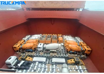 SHACMAN F2000 Truck And XCMG Road Roller To Algeria