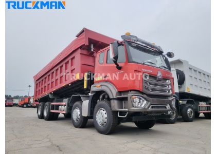 12 Wheels SINOTRUK HOWO NX 400HP Tipper Truck For Guyana