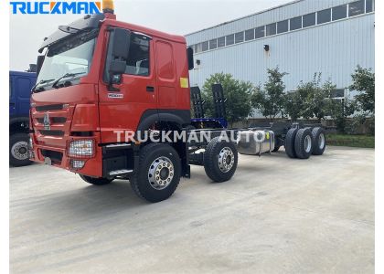 10 Wheel SINOTRUK 400HP Cargo Truck Chassis To DRC