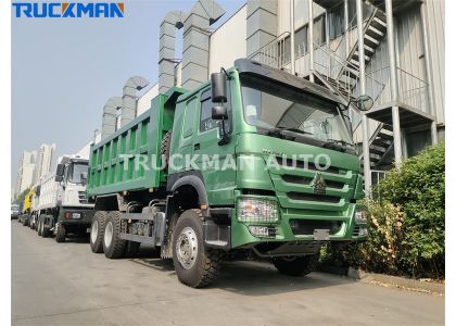 10 Wheels 400HP SINOTRUK 6x4 HOWO Tipper Truck For Zambia