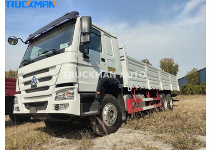 340HP SINOTRUCK HOWO 10 Wheels Cargo Truck To Rwandan
