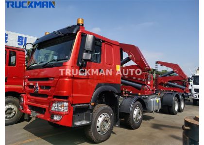 SINOTRUK HOWO 8x4 Side Loader Truck For 20ft Container To Papua New Guinea