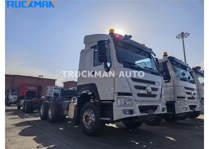 6x4 10 Wheel SINOTRUCK HOWO 400HP Tractor Truck To Dr Congo