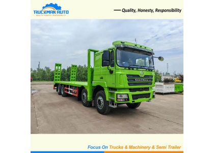 Brand New SHACMAN F3000 12 Wheels 400HP Flatbed Cargo Truck To Senegal