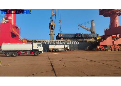 SINOTRUK HOWO 25000L Fuel Tank Truck Shipped To Liberia