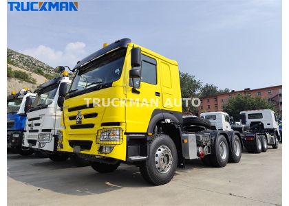 10 Wheels SINO TRUCK HOWO 6X4 371HP Truck Head For Ghana
