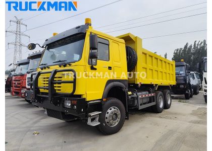 HOWO 400HP 6x4 Tipping Truck With Bumper To DRC