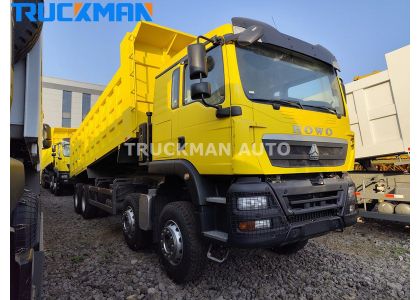 HOWO TX 8x4 Tipping Truck With 371HP Engine To DRC