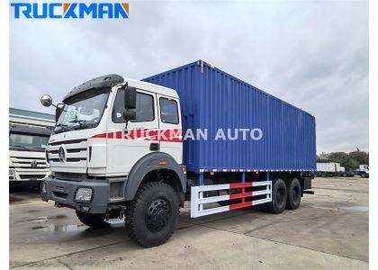 10 Wheels BEIBEN 2642 6x4 420HP Van Truck To Botswana 
