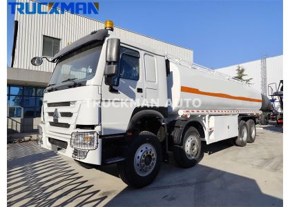 SINOTRUK HOWO 12 Wheels 8X4 430HP 30000L Fuel Tank Truck To Mali