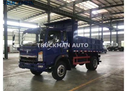 5 Tons SINOTRUK HOWO 4X2 Dump Truck For Congo