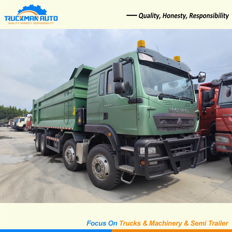 High End 12 Wheels HOWO TX 371HP 8X4 Tipping Truck For Uganda